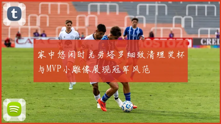 家中悠闲时光劳塔罗细致清理奖杯与MVP小雕像展现冠军风范